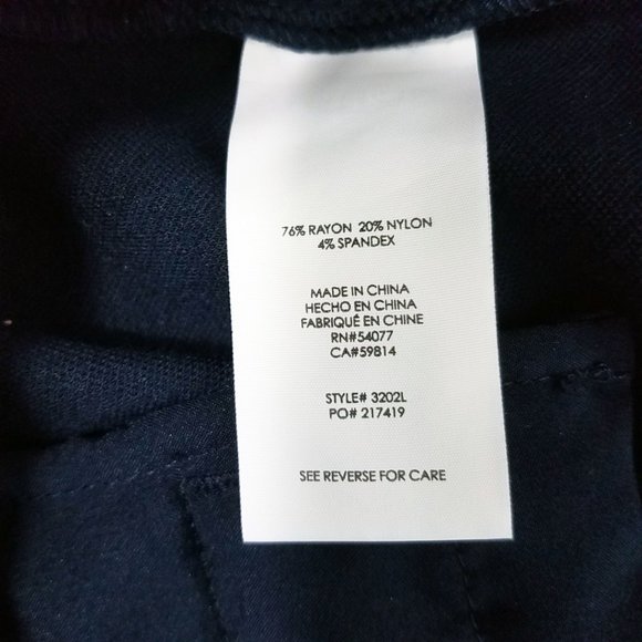 CAbi Women's Navy Blue Wide Leg Slacks Pants - Picture 5 of 6